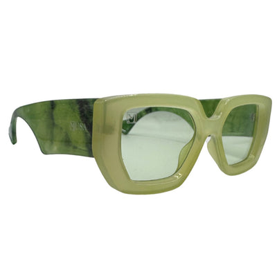 Freetown green marble sunglasses front view