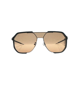 Abidjan gold aviator sunglasses front view