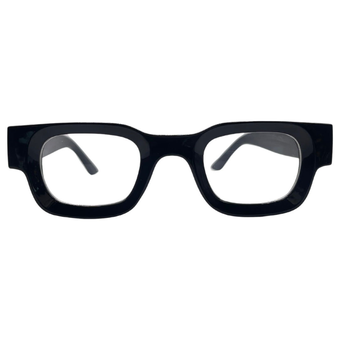 Djibouti eyeglasses front view with clear lenses