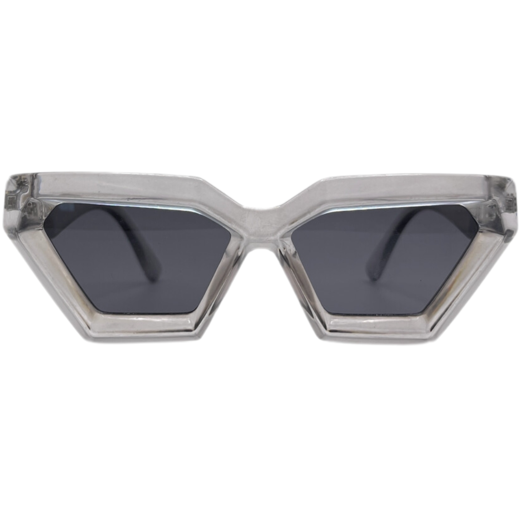 Egypt sunglasses front view with crystal clear frame