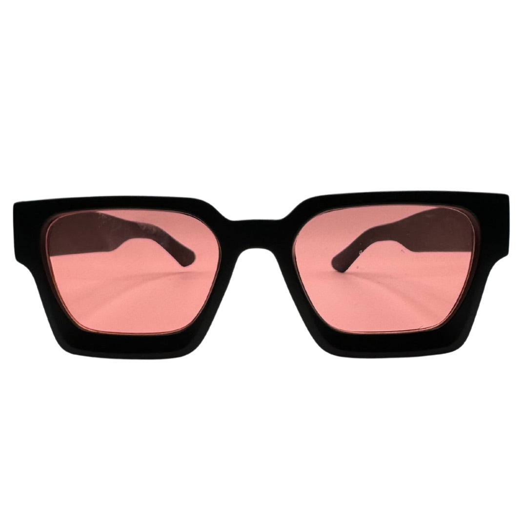 Marrakesh sunglasses front view with pink lenses
