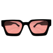 Marrakesh sunglasses front view with pink lenses