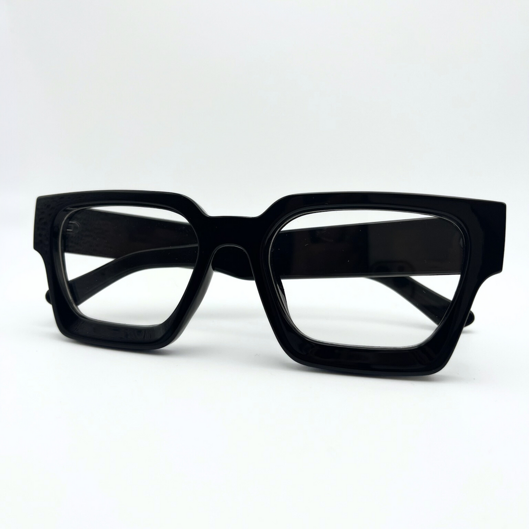 Minimal black optical eyewear by House of Musa