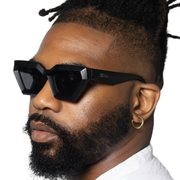 Model wearing Accra sunglasses