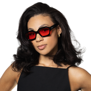 Model wearing Rabat statement sunglasses