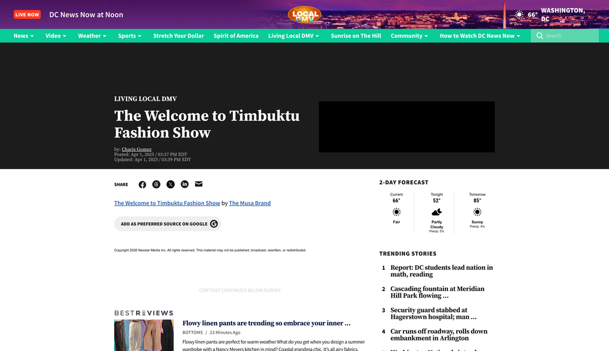 The Welcome to Timbuktu Fashion Show