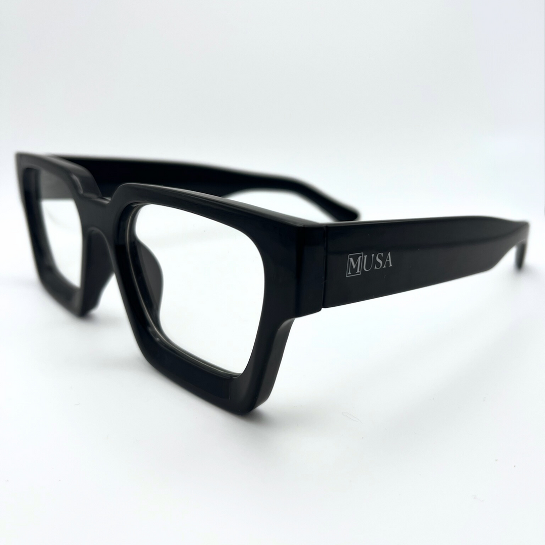 Side angle of Cairo luxury eyeglass frames