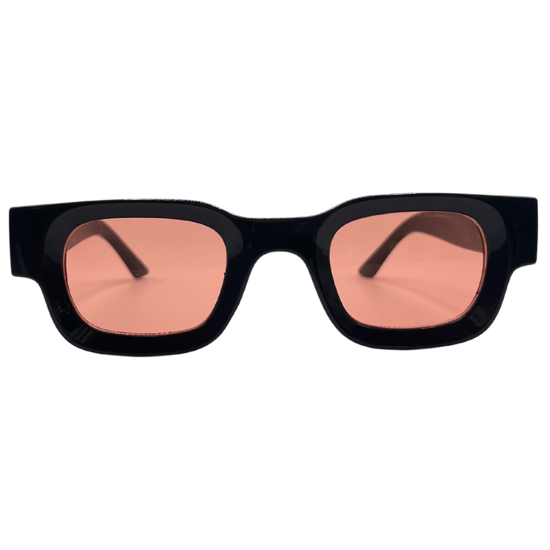 Tunisia sunglasses front view with red lenses